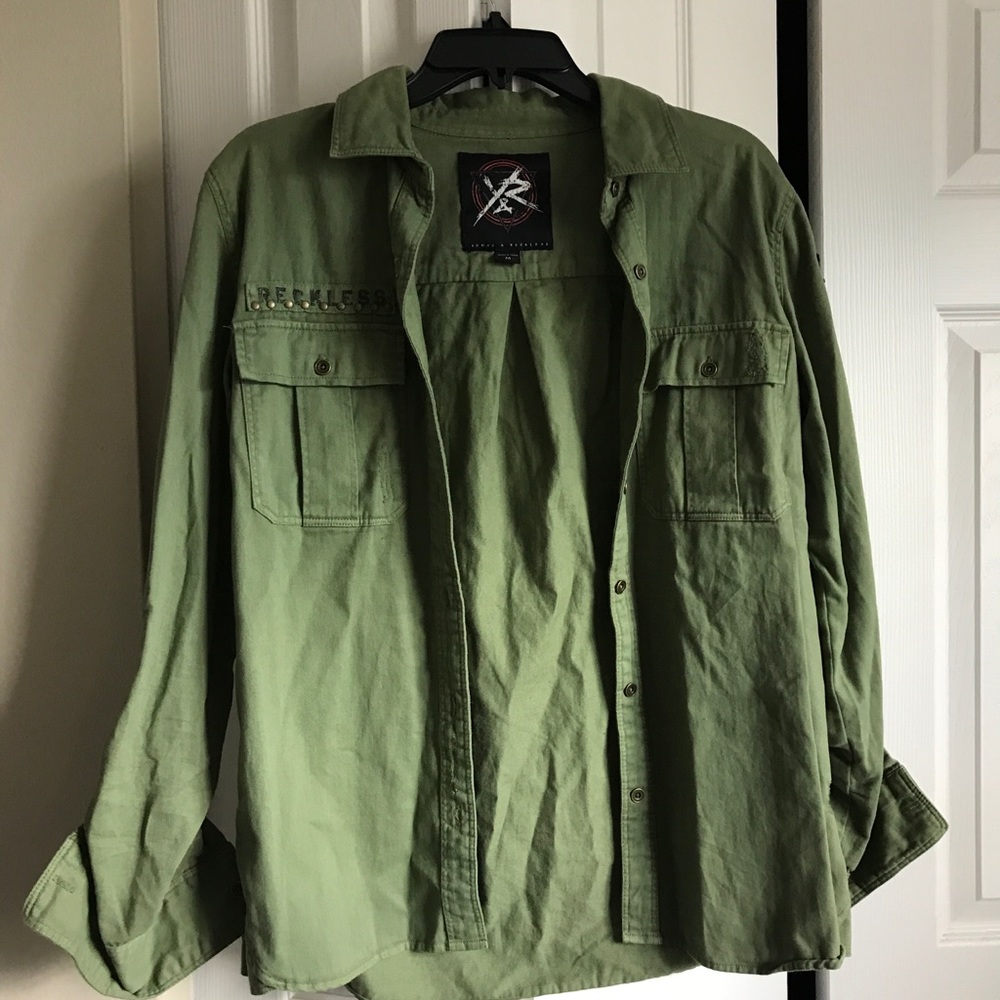 Young and Reckless Green Army Jacket
